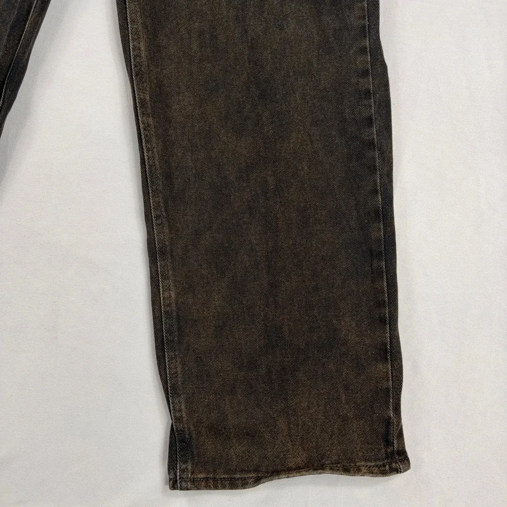 Y2K‎ Empyre Relax Fit Jeans Brown Tint Acid Wash Streetwear Men 34x30